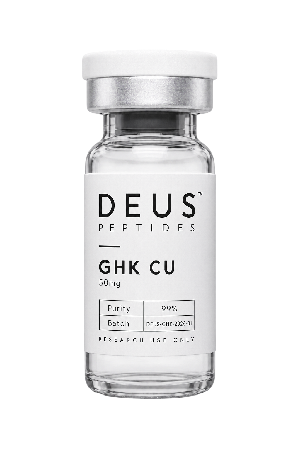DEUS GHK-Cu 50mg peptide vial front view