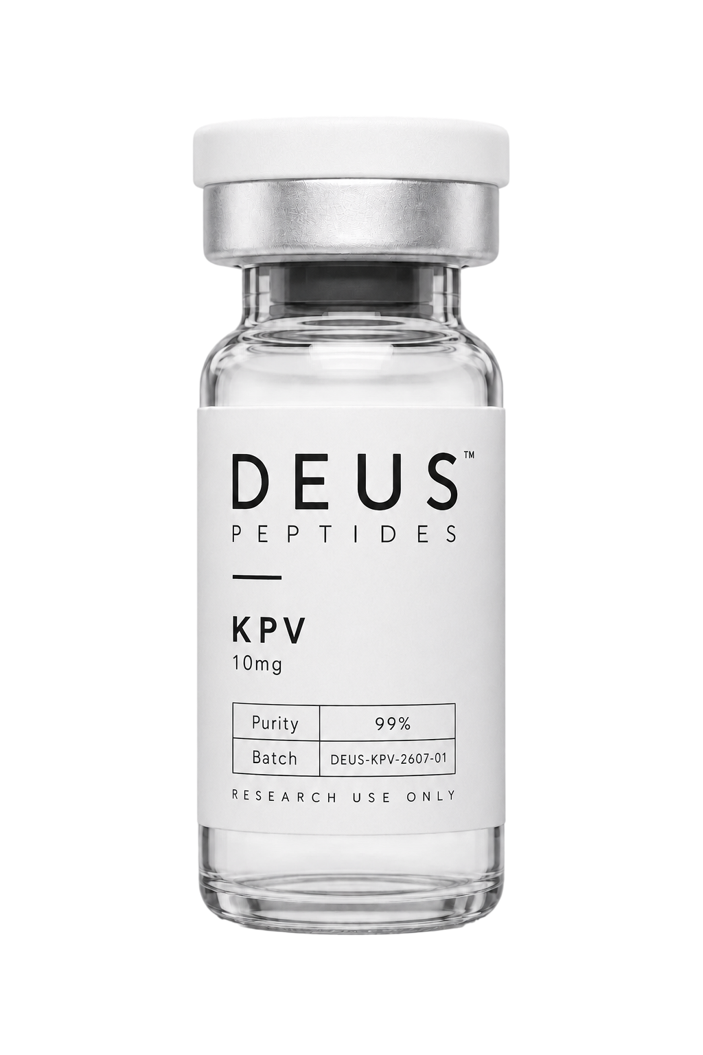 DEUS KPV 10mg Research Peptide vial