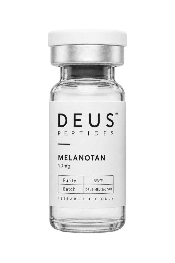 DEUS Melanotan I 10mg research peptide vial