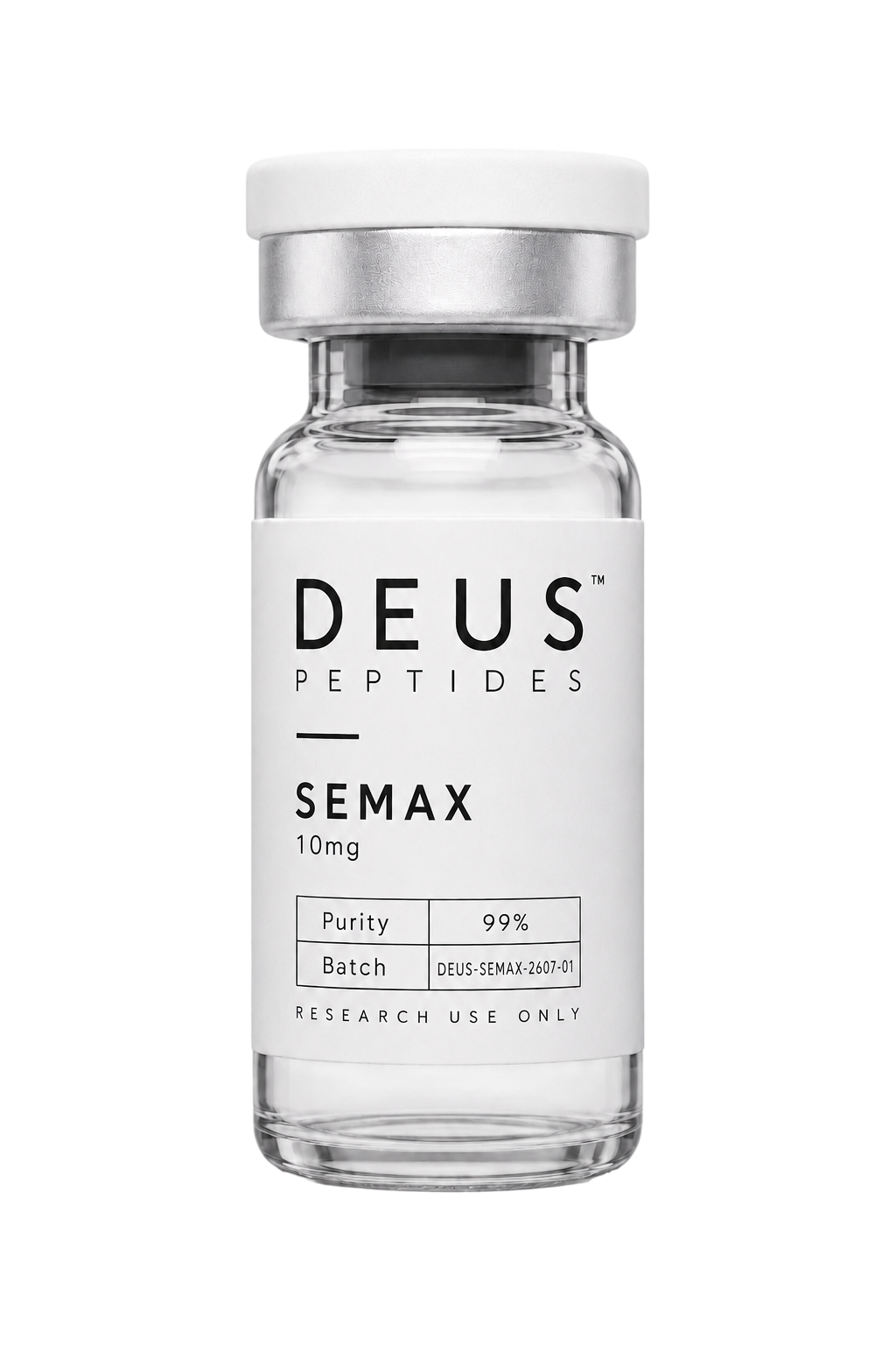 DEUS Semax 10mg Research Peptide vial