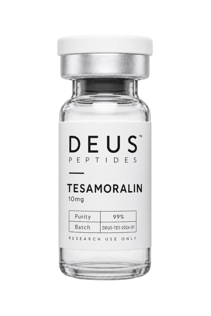 DEUS Tesamorelin 10mg research peptide vial