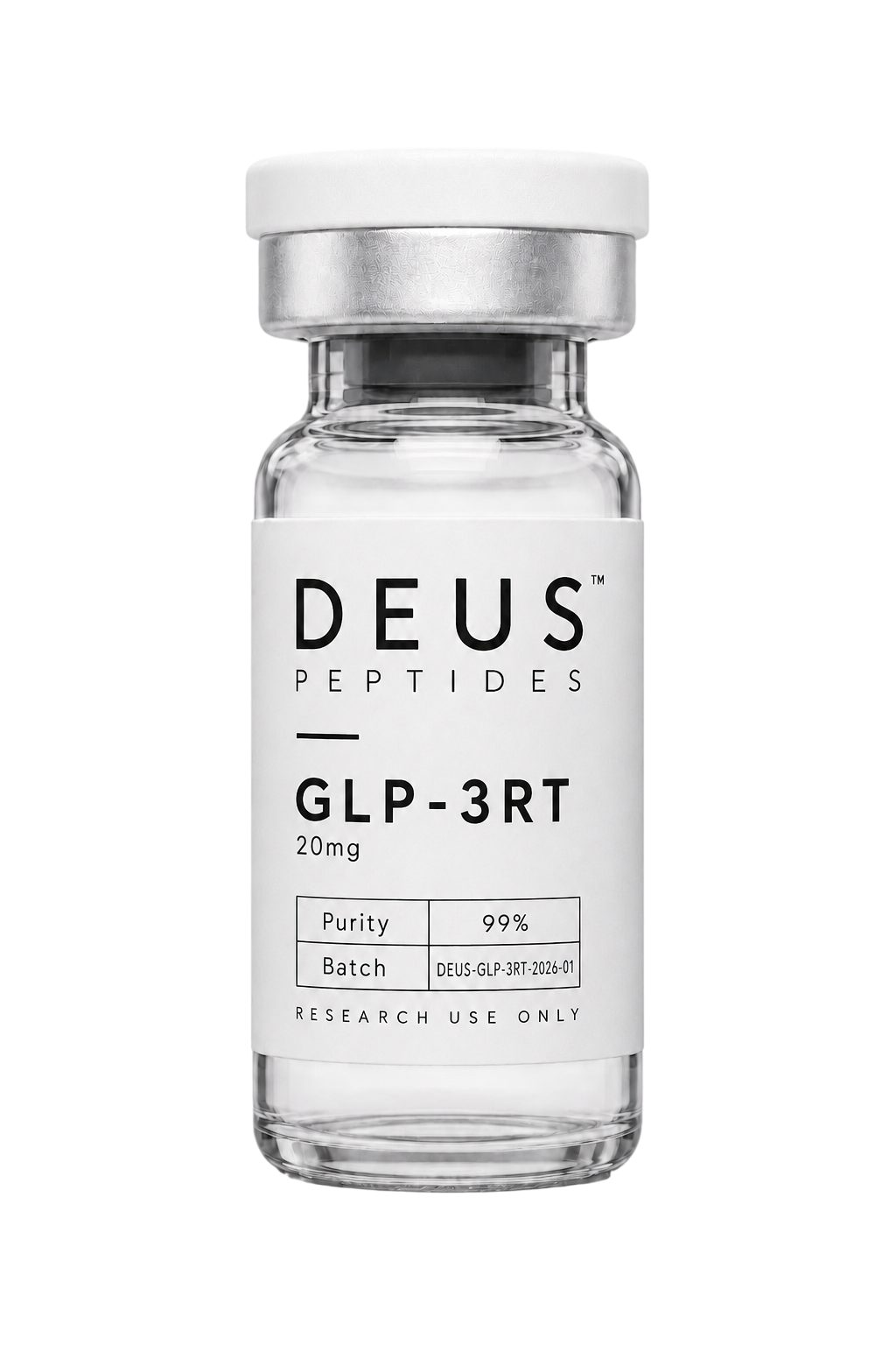DEUS GLP-3RT 20mg research peptide vial
