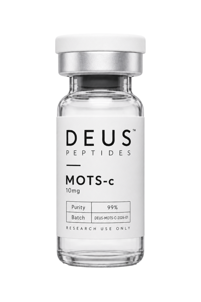 DEUS MOTS-c 10mg research peptide vial