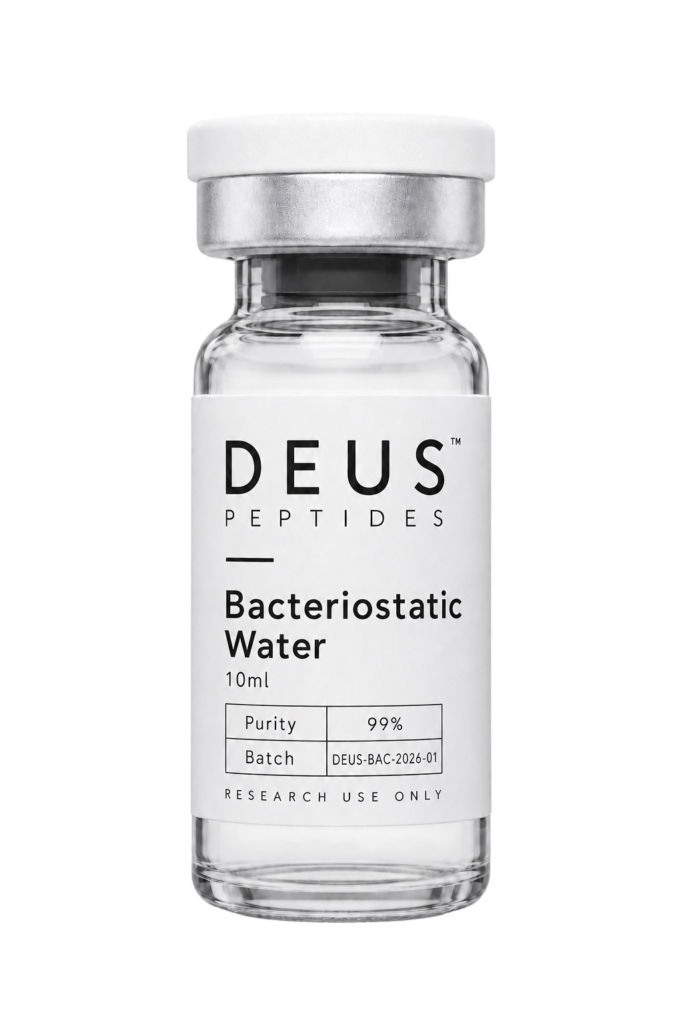 DEUS Bacteriostatic Water 10ml research supply vial