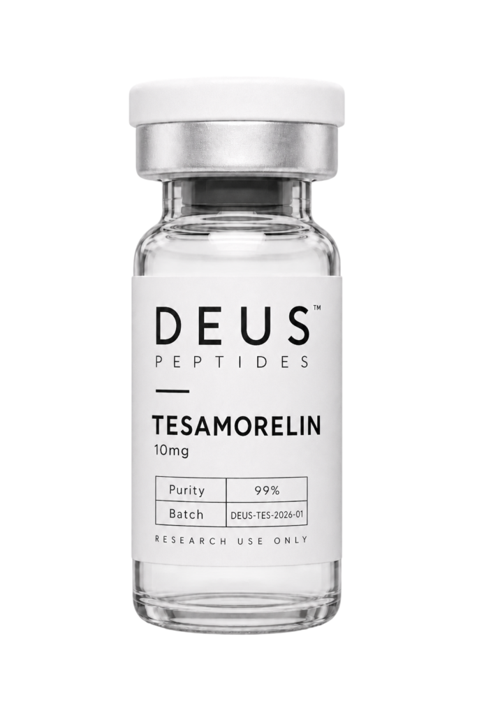 DEUS Tesamorelin 10mg research peptide vial